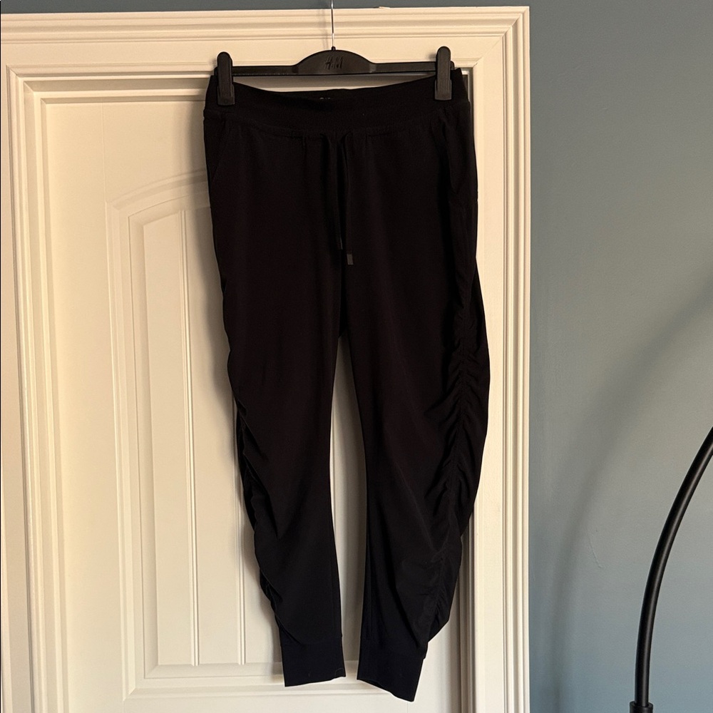 Athleta Black Activewear Pants with Logo Waistband